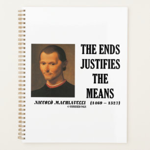 Agenda Niccolo Machiavelli El Fin Justifica Los Medios