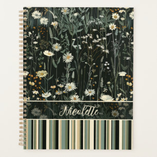 Agenda Nicolette Dark Daisy Floral Stried