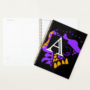 Agenda Nido de pájaro - Carta inicial personalizada A