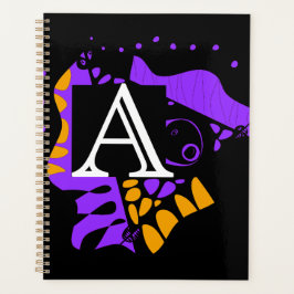 Agenda Nido de pájaro - Carta inicial personalizada A