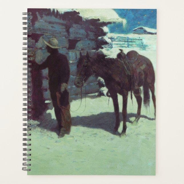 Agenda Nieve de invierno de caballos y bovinas (Anverso)