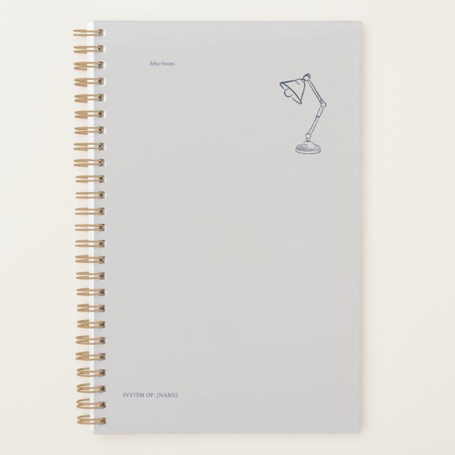 Agenda Night Lamp-Midnight Cartographer  (Anverso)