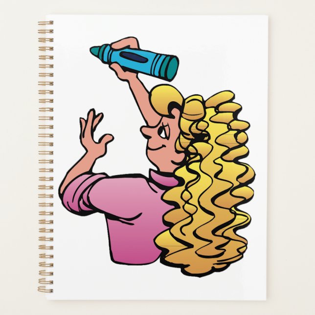 Agenda Niña Juguetona con Crayón (Anverso)