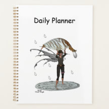 Niño Lluvia Hada Con Leaf Daily Planner