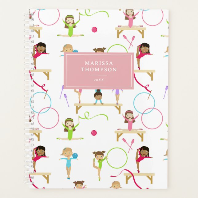 Agenda Niños con Gimnasia Multicoloreada Anual Chica (Anverso)