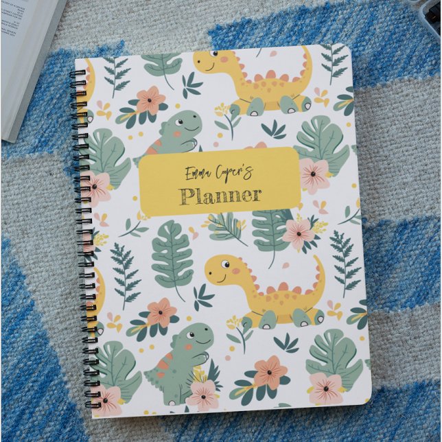 Agenda Niños Personalizados de dinosaurios pequeños (Subido por el creador)