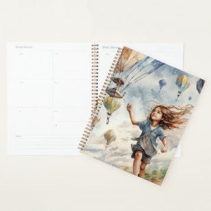 Agenda niños volando cometas