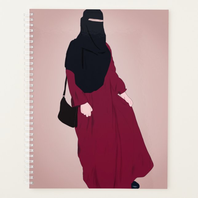 Agenda Niqab - Muslimah - Mano de hijab - Chica de hijab (Anverso)