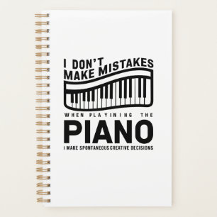 Agenda No cometo errores al tocar el piano