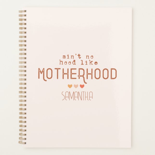 Agenda No es como la maternidad (Anverso)