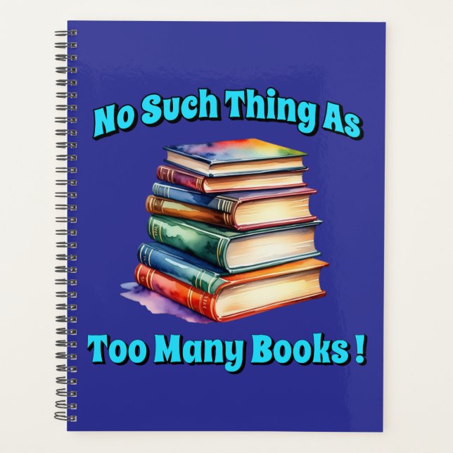 Agenda ¡No hay tal cosa como tantos libros! (Anverso)