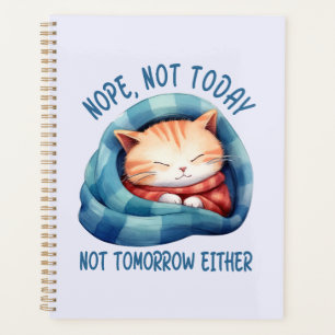 Agenda No Hoy, No Mañana: Humor De Gato Introvertido