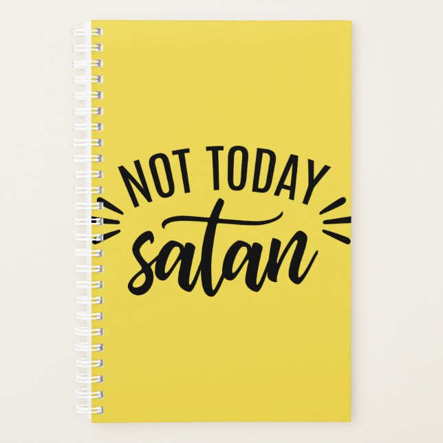 Agenda No hoy Satanás Funny Spirner Planner (Anverso)