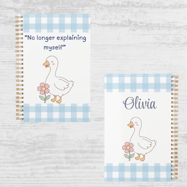 Agenda No Longer Explaining Myself Goose Gingham Planner (Subido por el creador)