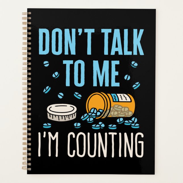 Agenda No me hables, estoy contando la farmacia farmacéut (Anverso)