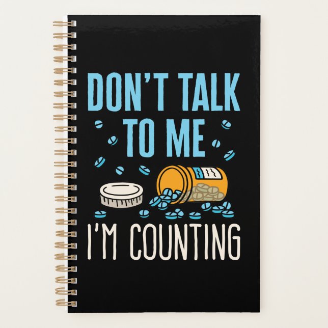 Agenda No me hables, estoy contando la farmacia farmacéut (Anverso)