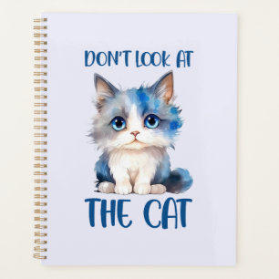 Agenda No mires al gato - Adorable gatito azul