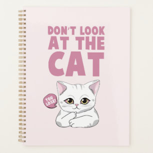 Agenda No mires al gato - Gracioso gato blanco