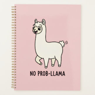 Agenda "No Prob-Llama" Cute Llama Doodle - Chill Vibe