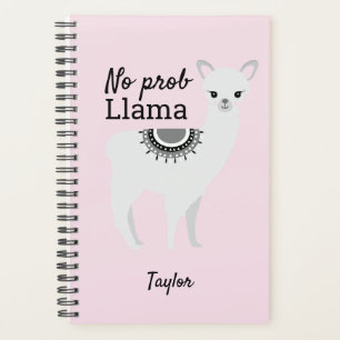 Agenda No prob llama linda llama llama ilustracion rosa