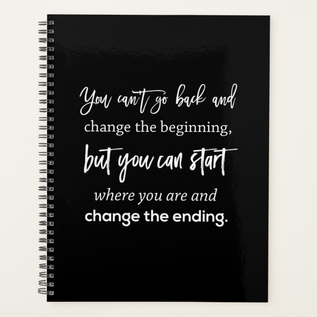 Agenda no se puede volver atrás y cambiar el principio (Anverso)