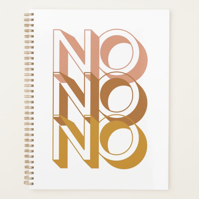 Agenda No sin tipografía (Anverso)