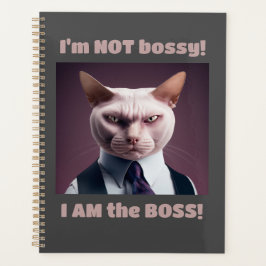 Agenda No soy Bossy, soy el jefe - Gracioso gato jefe