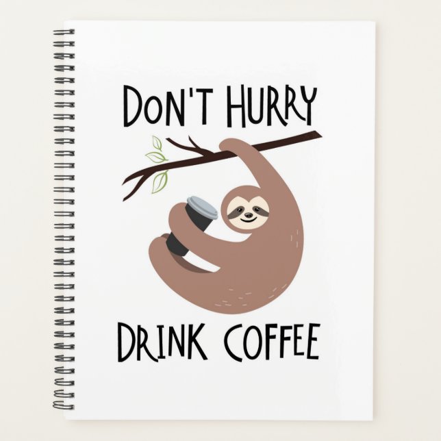 Agenda No te apresures a beber café (Anverso)