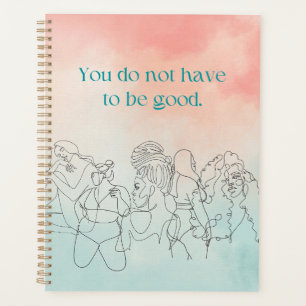 Agenda No Tener Que Ser Buena Peach Y Pastel Azul