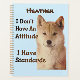Agenda No tengo actitud, tengo normas Shiba