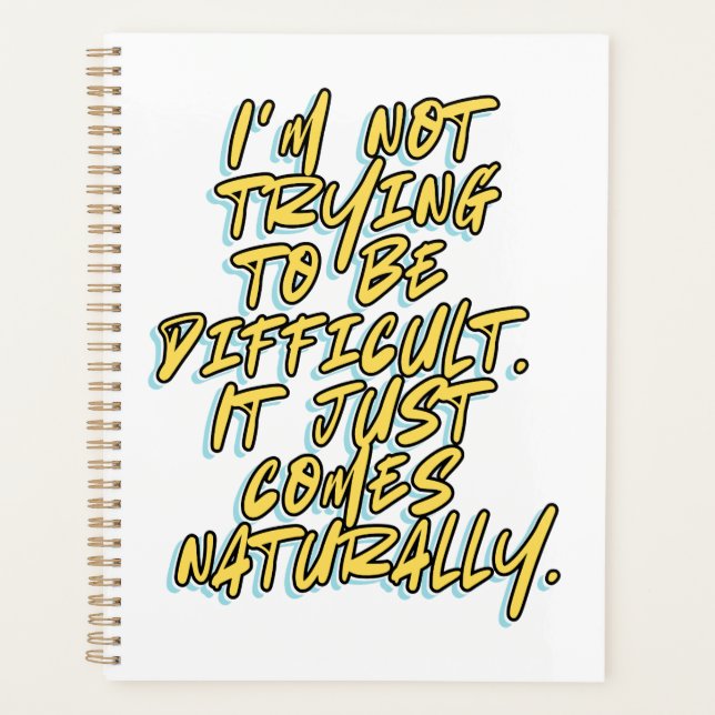 AGENDA NO TRATO DE SER DIFÍCIL (Anverso)