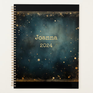Agenda Noche estrellada azul romántico con nombre