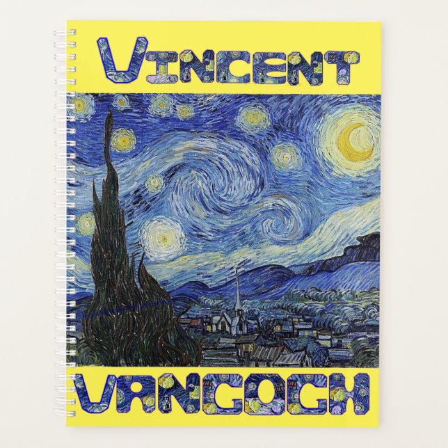 Agenda Noche Vincent Van Gogh Starry (Anverso)