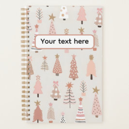 Agenda Noël Scandinave Sapins Roses