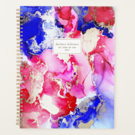 Agenda Nombrado Abstract Art Pink Purple Gold