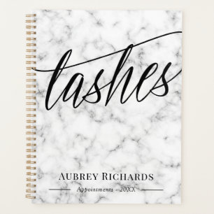 Agenda Nombramiento de Black Script & Marble Lashes