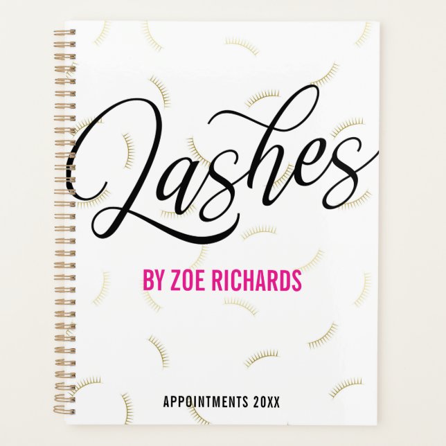 Agenda Nombramiento de Black Script y Faux Gold (Anverso)