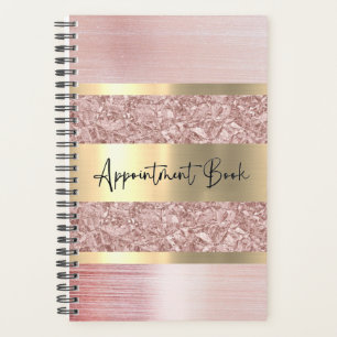Agenda Nombramiento de Pink Shimmery Weekly Planner