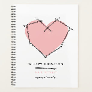 Agenda Nombramientos estilistas modernos de Bobby Pins de