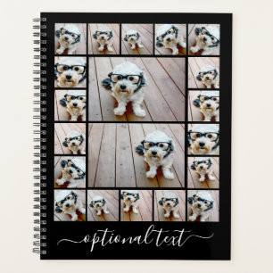 Agenda Nombre de guión de moda de 20 Collages de fotos -