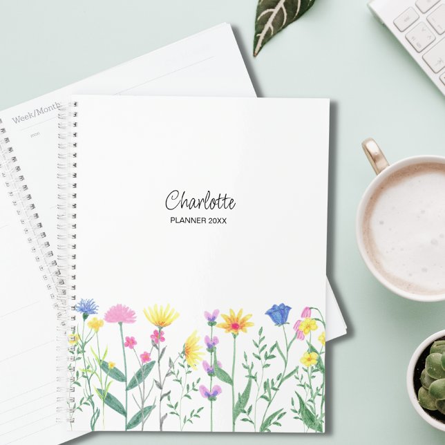 Agenda Nombre de guión personalizado de Flores silvestres (Subido por el creador)
