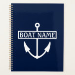 Agenda Nombre del barco Ancla Registro del Capitán<br><div class="desc">El ancla de nombre de barco corona el registro o el libro de invitados.</div>
