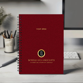 Agenda Nombre del logotipo de redondeo rojo cardinal
