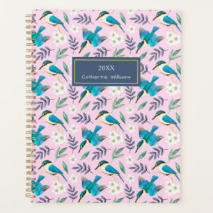 Agenda Nombre del patrón floral de los pájaros de los p