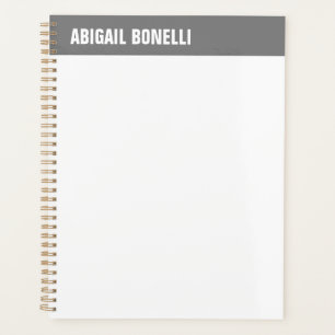 Agenda Nombre en negrita minimalista profesional moda gri