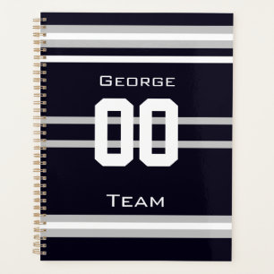 Agenda nombre,#, equipo, fanático de los deportes Team