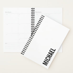 Agenda Nombre Minimalista personalizado moderno