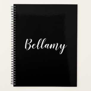 Agenda Nombre moderno de caligrafía de escritura personal