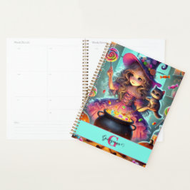 Agenda Nombre personalizado Cute Trajes de Halloween de B