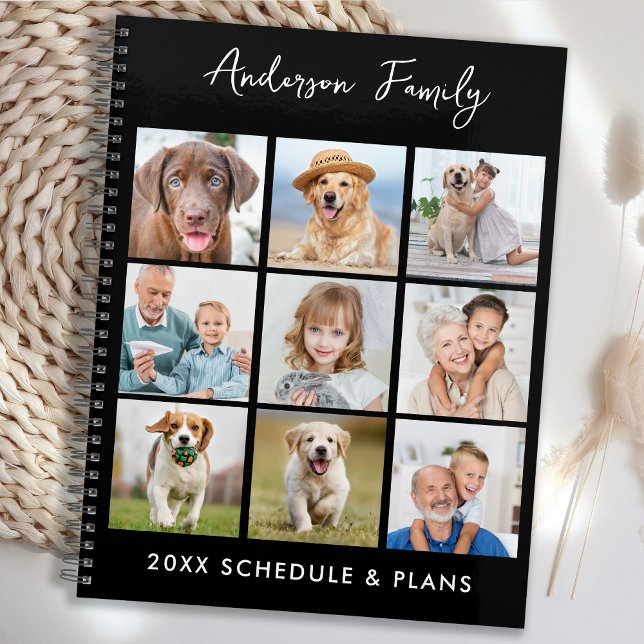 Agenda Nombre personalizado de Collage de fotos familiar  (Subido por el creador)